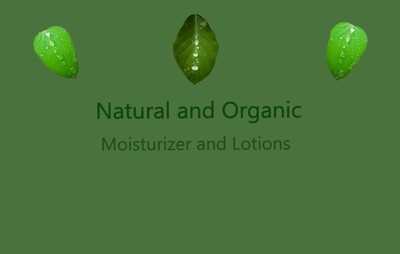 Organic and Natural Moisturizers and Lotions at My Organic Access