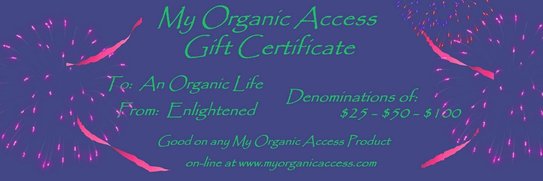 My Organic Access Gift Certificates