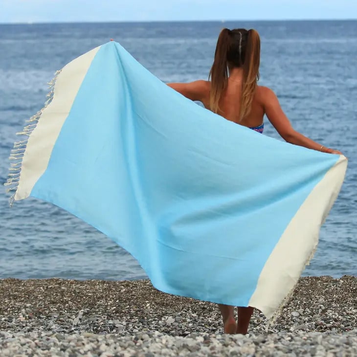 Luxury Herringbone Turkish Beach Towels